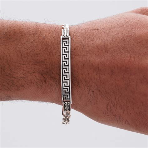 versace bracelet men's sale|silver Versace bracelet men.